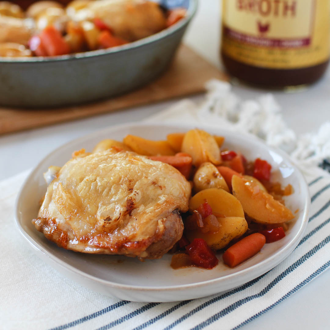 Honey Garlic Chicken One Pan Meal