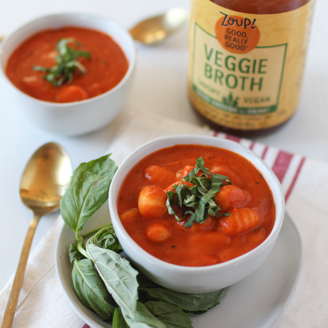 Vegan Tomato Soup with Gnocchi